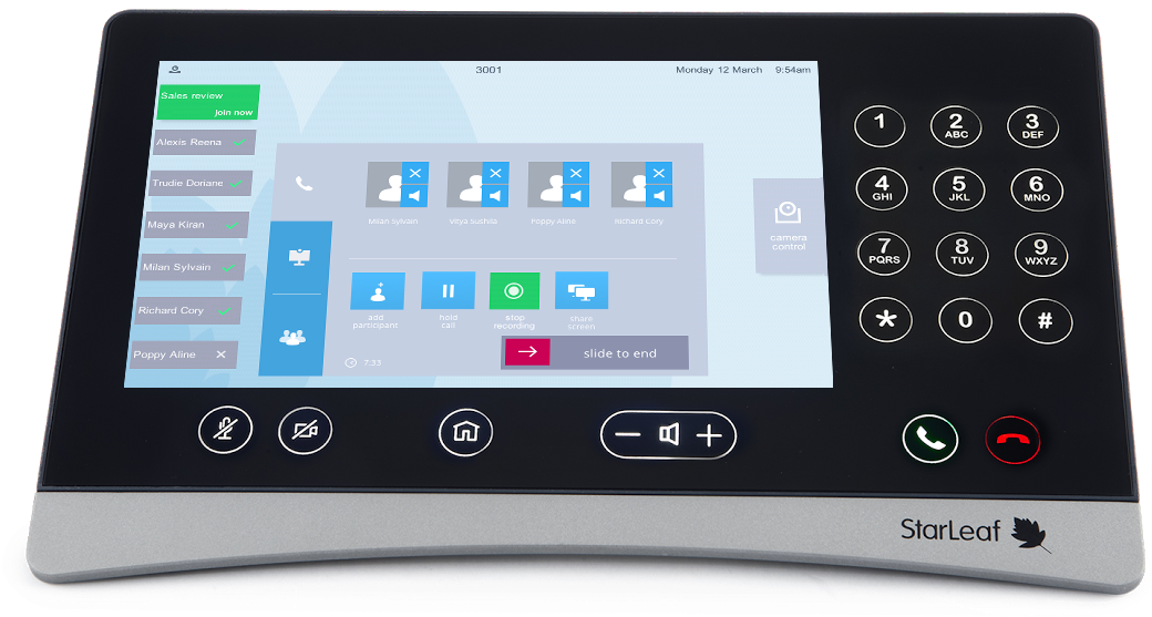 Any Participant Using A Starleaf Endpoint Can Start - Electronics (1087x600), Png Download