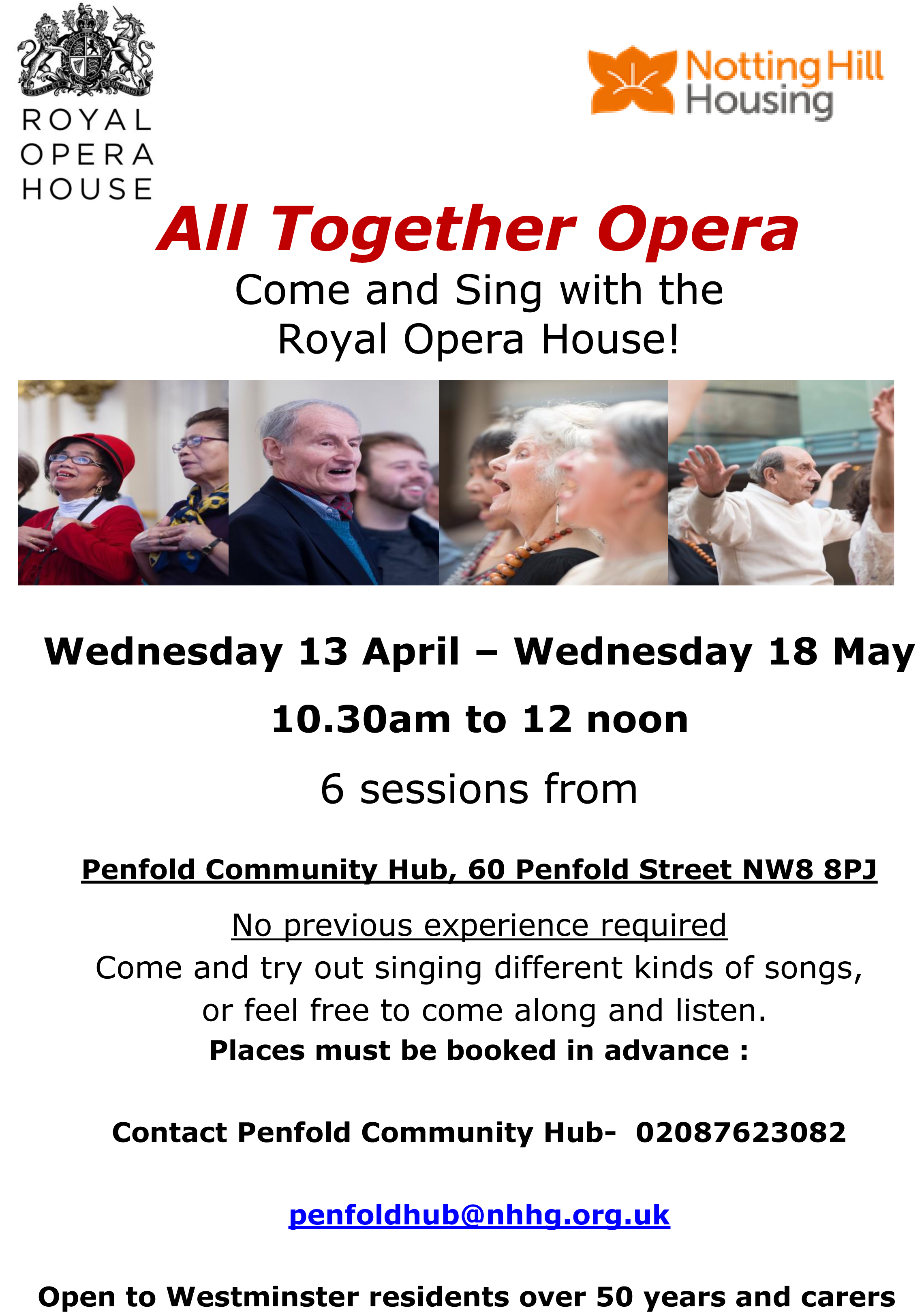 Roh Singing Sessions Aprilmay 2016- Flyer - Royal Opera House, London (2422x3255), Png Download