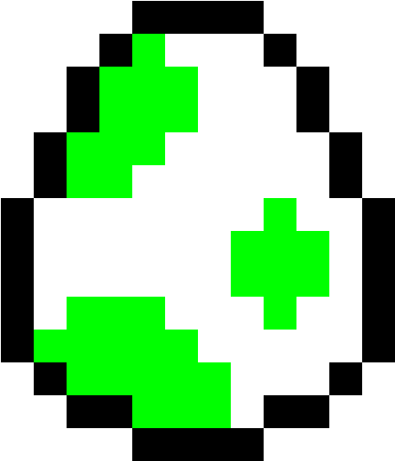 Yoshi Egg - Yoshi Egg Pixel (1184x1184), Png Download