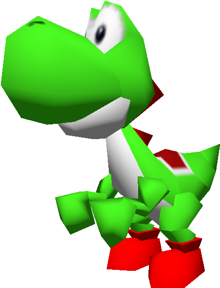 Download Zip Archive - Smash 64 Yoshi Model (750x650), Png Download