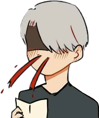 Viktornikiforov Viktor Nikiforov Yurionice Nosebleed - Yuri On Ice Nosebleed (342x407), Png Download