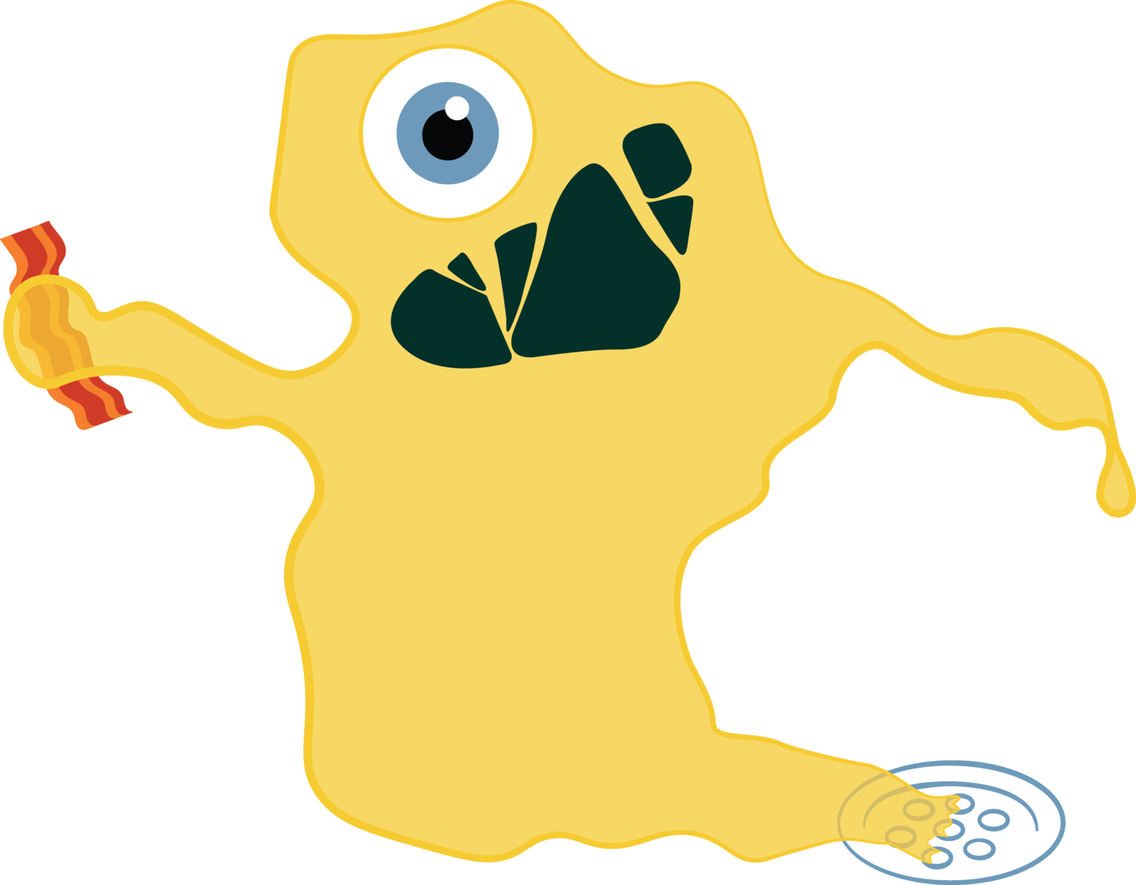 Grease Monster Without Font - Library (1600x1246), Png Download