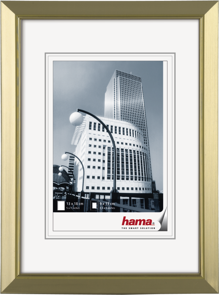 "valencia" Plastic Frame, Gold, 15 X 20 Cm - Hama Valencia Titan 15x20 Plastic 58886 (1100x1100), Png Download