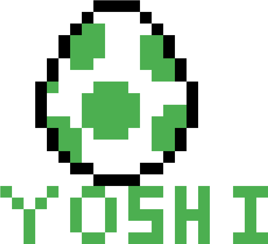 Yoshi Egg - Pixel Art Mario Bros (1184x1184), Png Download