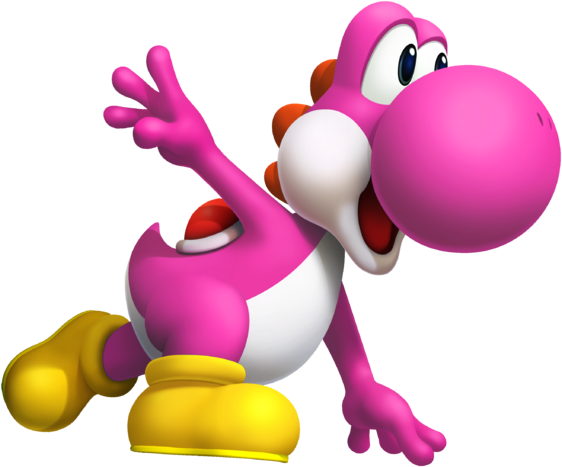 Pink Yoshi Yba - Sonic At The Olympic (568x479), Png Download