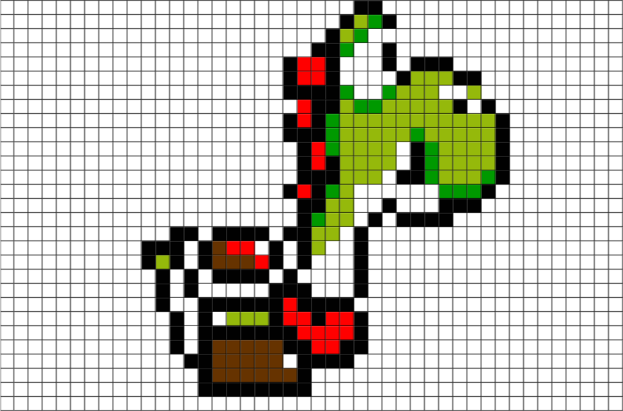 Yoshi Pixel Art (880x581), Png Download