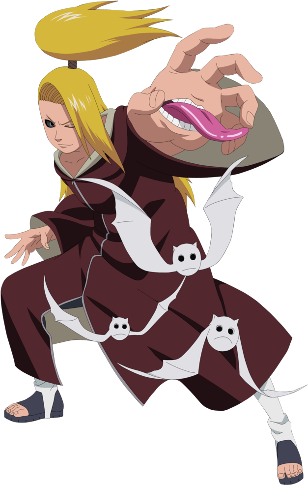 Deidara Edo - Imagens Do Membros Da Akatsuki (784x1019), Png Download