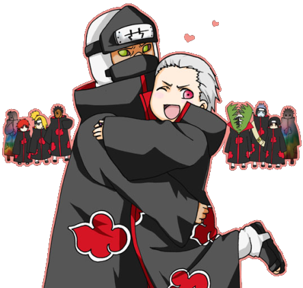 Deidara, Hidan, Hoshigaki Kisame, Kakuzu, Konan, And - Kakuhidan (443x420), Png Download