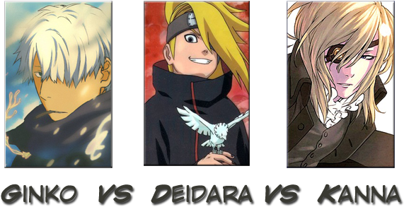Ginko Vs Deidara Vs Sakyounosuke Kanna [closed] - Naruto Shippuden Deidara (600x332), Png Download