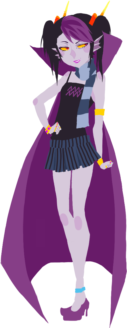 Homestuck Female Eridan (518x1153), Png Download