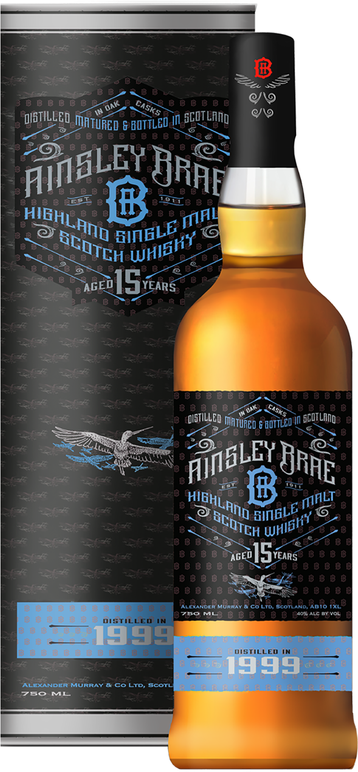 Highland 1999 Single Malt Scotch Whiskey - Royal Brackla Old Single Malt Whisky (767x1678), Png Download