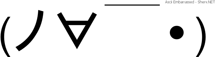 Ascii Embarrassed Inverted - Facepalm With Text (742x217), Png Download