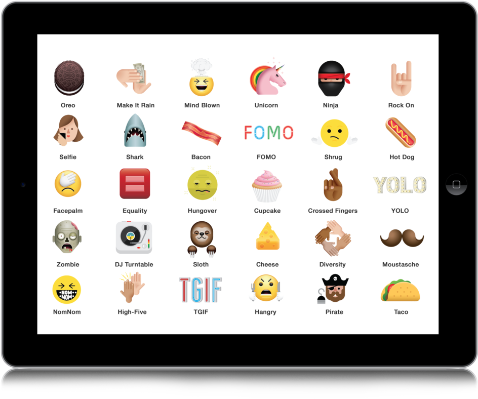 Alltheemoji Ipad1 - Portable Network Graphics (1000x831), Png Download