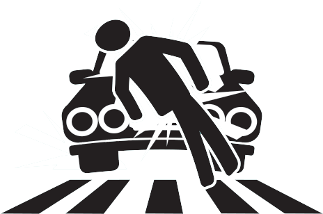 Stephanie Ovadia - Car Crash Pedestrian Icon (480x400), Png Download