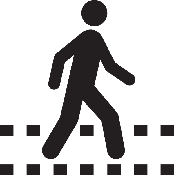Small - Pedestrian Clipart (600x601), Png Download