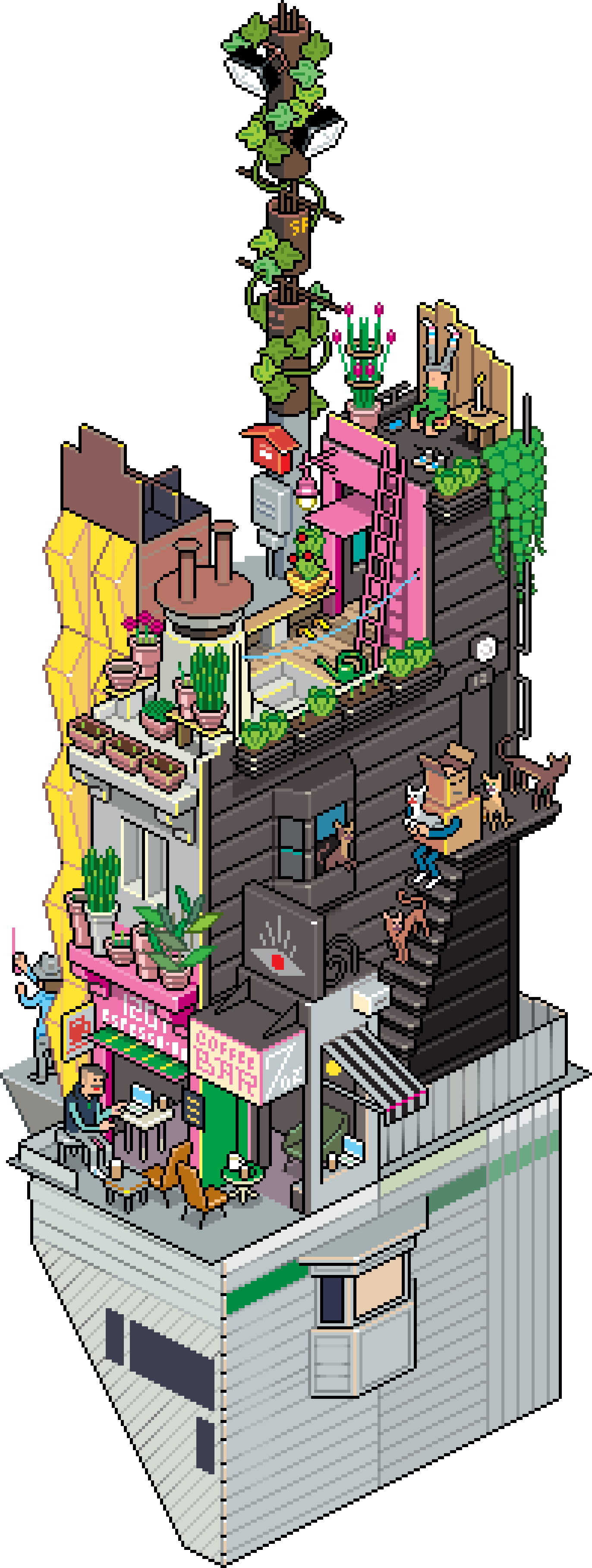 It's The Best Way To Get Really Sharp And Clean Looking - Pixel Art (1372x3633), Png Download