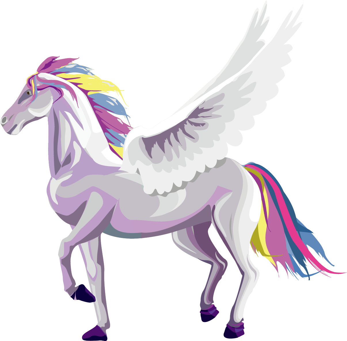 Placement Pattern Vector Files Animal Files/placement - Stallion (1459x1459), Png Download