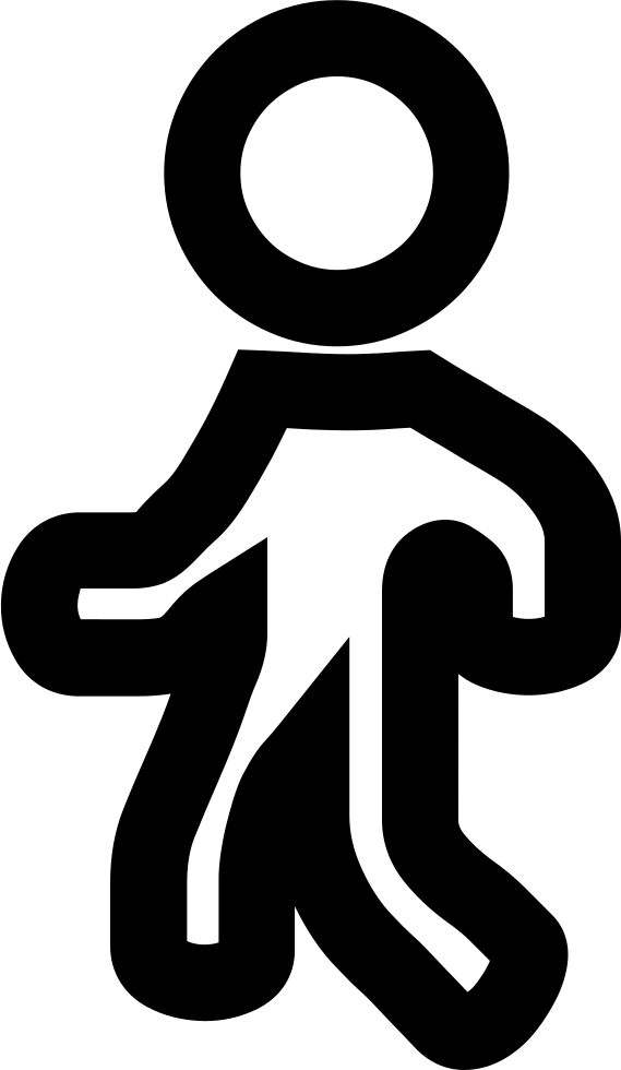 Png File Svg - Pedestrian (569x980), Png Download