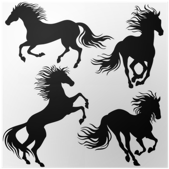 Horse Running Vector (400x400), Png Download