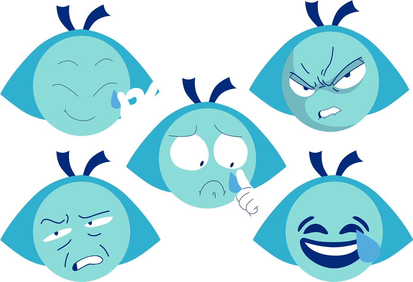 My Aquamarine Emojis - Steven Universe Emojis (1415x970), Png Download
