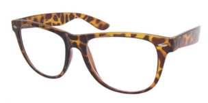 Wayfarer Clear Lens Nerdy Glasses - Barton Perreira Heroin Chic Byron (303x454), Png Download