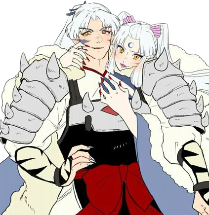Inuyasha Kagome Inunotaisho Taisho Irazue Sesshomaru - Inuyasha Kagome Png (423x436), Png Download