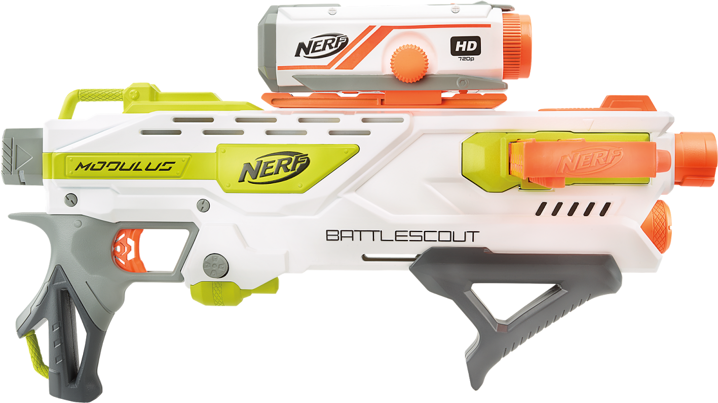 Includes 10 Elite Darts, Mega Barrel With 4 Mega Darts, - Nerf Ics 10 (1600x932), Png Download