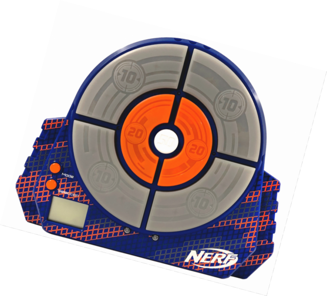 Nerf N-strike Digital Scorer Target For Kids Fun Toy - Nerf Ammo Box (640x580), Png Download