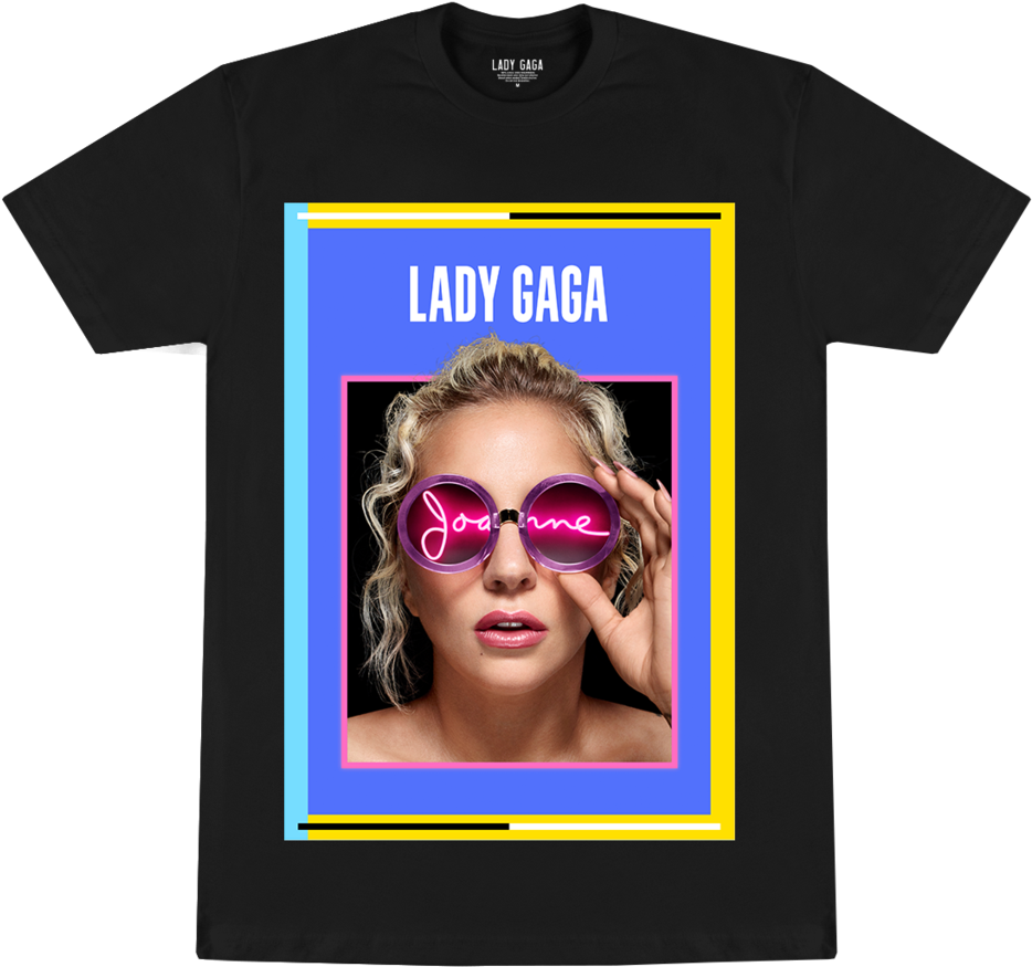 Joanne Tour Black T Shirt - Lady Gaga Joanne Shirt (1024x1024), Png Download