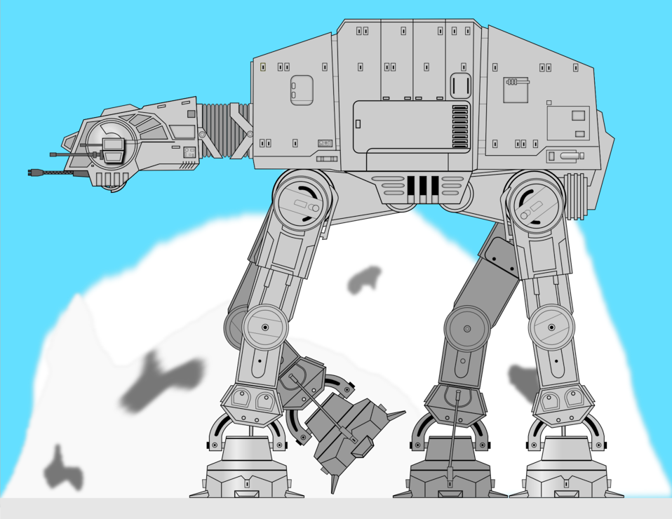 At - At - Star Wars Big Dogs (958x740), Png Download