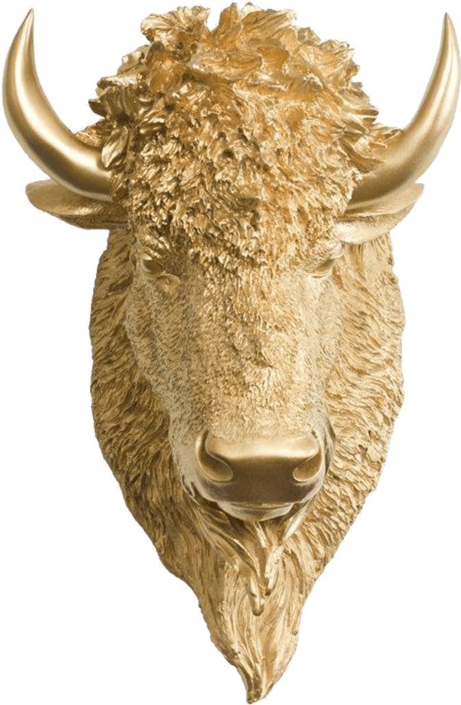 Wall Charmers Yellowstone Faux Taxidermy Bison Buffalo (1104x1104), Png Download