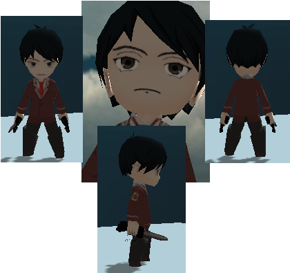 Attack On Titan Custom Skins View Topic - Aria The Scarlet Ammo (668x665), Png Download