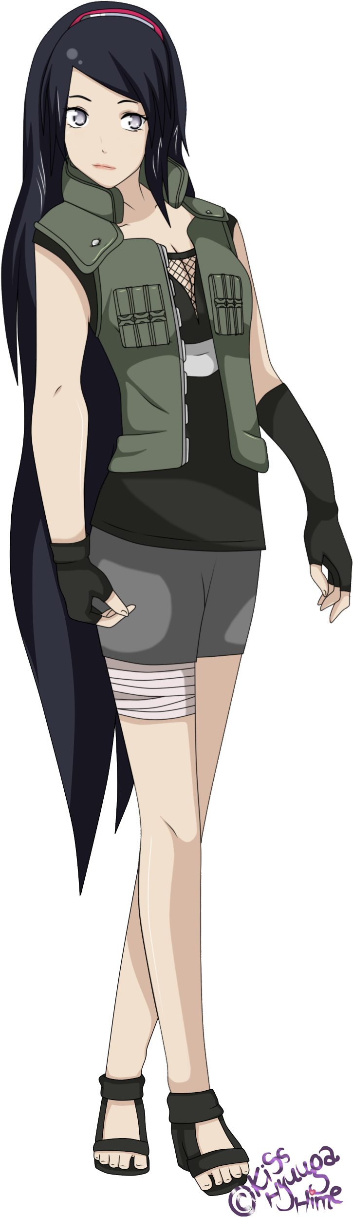 Free Neji Hyuga Road To Ninja - Garotas Hyuugas (900x2564), Png Download