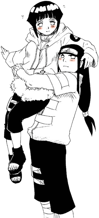 Hinata, Naruto, And Neji Image - Nejixhinata (345x717), Png Download