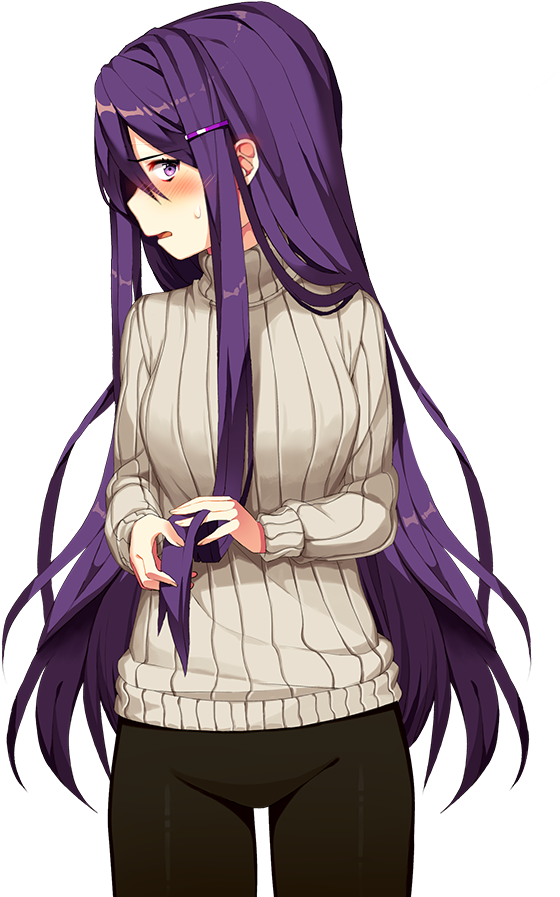 This Prolly Isn't Needed Doki Doki Literature Club - Doki Doki Literature Club Yuri Casual (960x960), Png Download