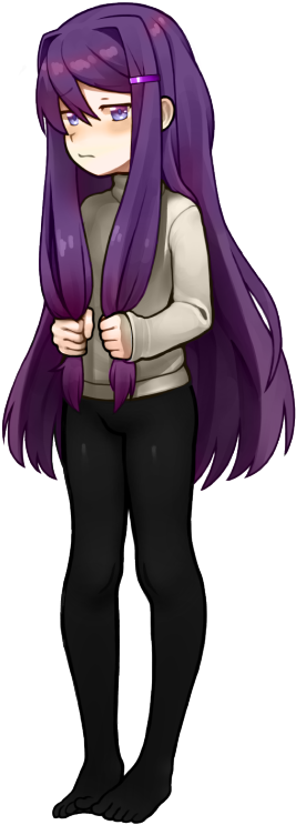 What If Yuri Was The Same Size As You - Smol Yuri Yuri Ddlc (276x750), Png Download