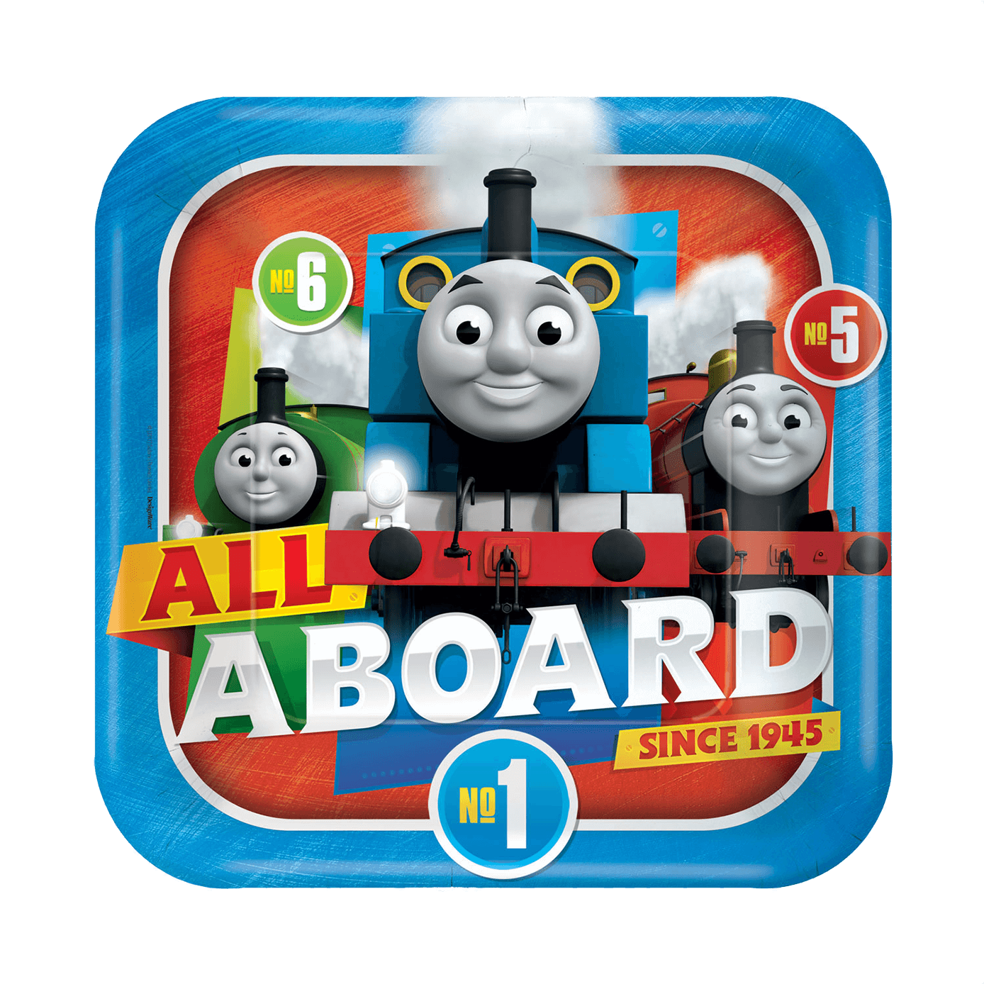 Thomas & Friends Paper Plates - Birthday Party Thomas And Friends Theme (1400x1400), Png Download