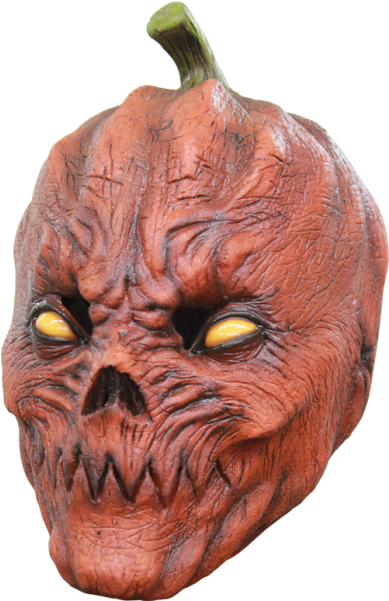 Ghoulish Pumpkin Head Mask (600x600), Png Download