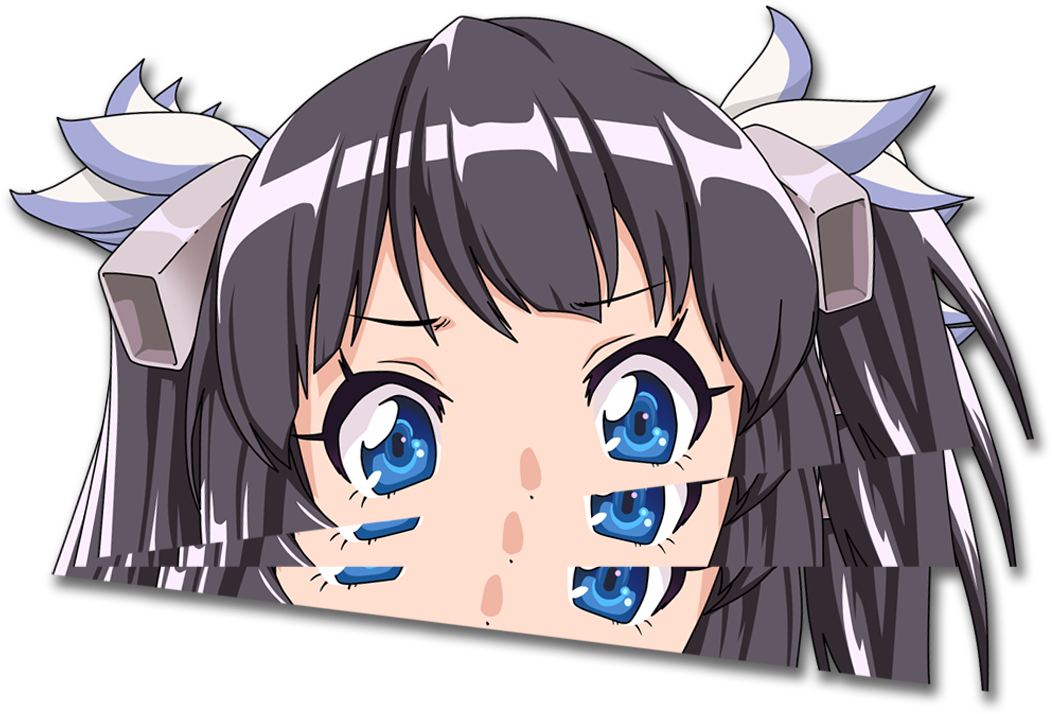 Image Of Peeking Hestia - Cartoon (1400x1200), Png Download