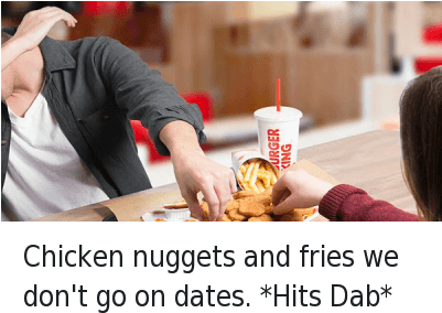 Hitted - Dabbing Chicken Nugget (400x300), Png Download