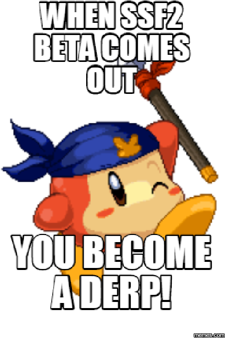 You Become A Derp - Super Smash Flash 2 (450x703), Png Download