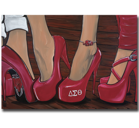 Delta Sigma Theta Clip Art - Delta Sigma Theta Heel (535x535), Png Download