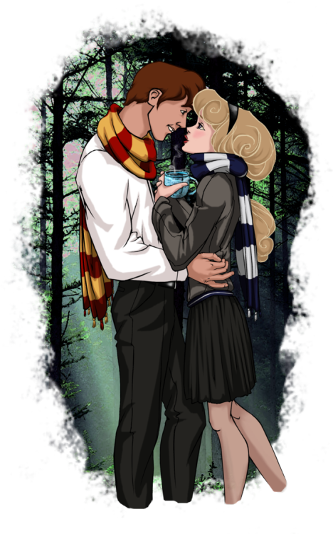 Harry Potter Tangled Disney Rapunzel Princess Beauty - Hogwarts Students Fan Art (468x750), Png Download