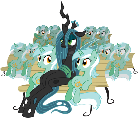 Xkappax, Bench, Changeling, Derp, Lyra Heartstrings, - We Love Fine Shirt Template (600x501), Png Download