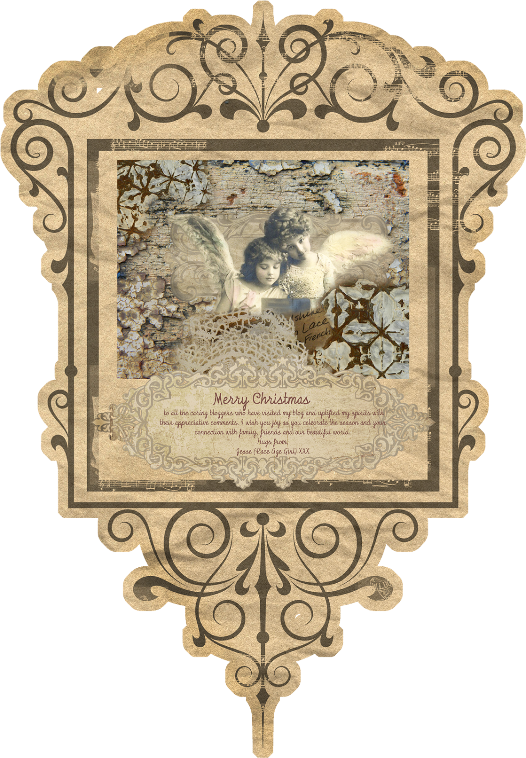 Digital Collage - Motif (1128x1600), Png Download