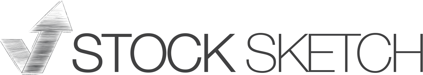 Stock Sketch - Stock (1398x335), Png Download