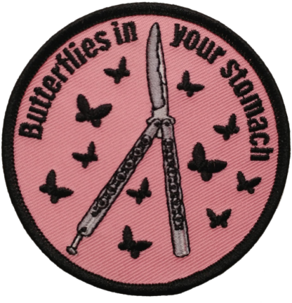 My Soul To Reap - Butterflies In Your Stomach Patch (500x509), Png Download
