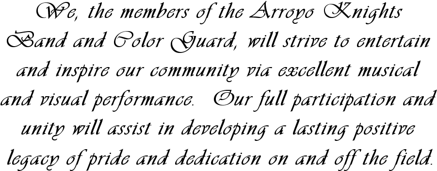 Arroyo High School Band And Color Guard 4921 N - Bulgarian Font (910x400), Png Download