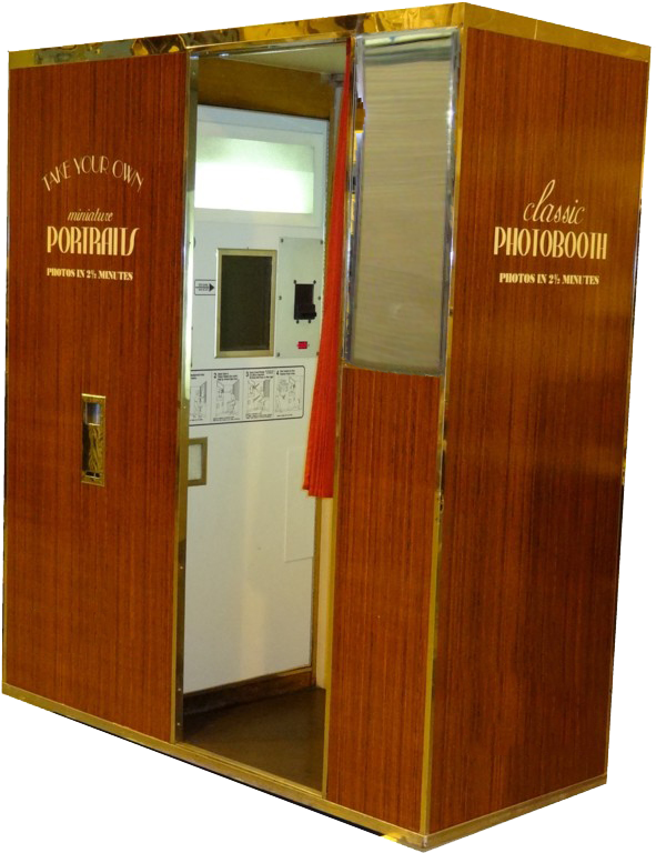 Classic Photo Booth Rents Old Fashioned Machines Like - Plywood (674x805), Png Download