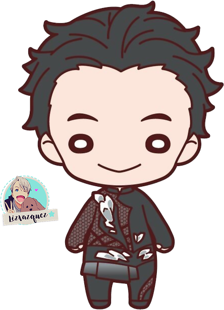 Https - //lizvazquez14 - Deviantart - Com/art/render - Nitotan Yuri!!! On Ice: Plush Toy With Ball Chain Yuri (525x663), Png Download